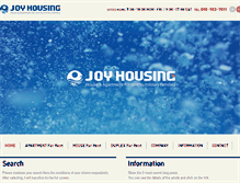 Tablet Screenshot of joy-housing.com